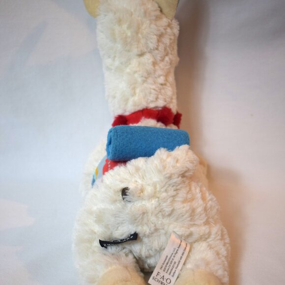 2019 FAO Schwarz 11 inch  Llama Alpaca Plush with Rainbow Blanket - Picture 3 of 6